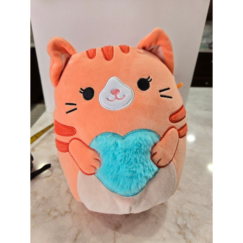 Squishmallow Gigi the Orange Tabby Cat Plush Toy Clean Kids Stuffed Doll